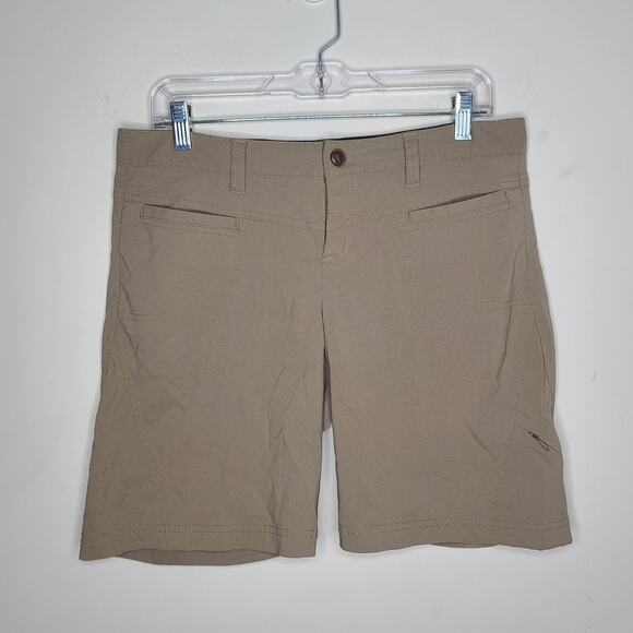 Athleta tan khaki athletic hiking shorts - 10 - Picture 1 of 8